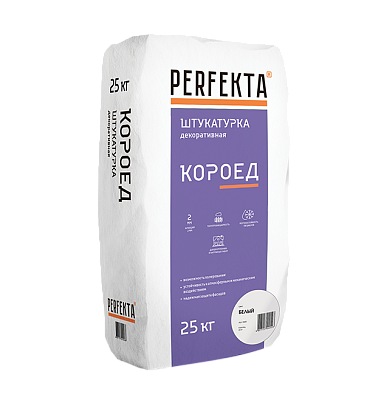 Штукатурка Короед Белая